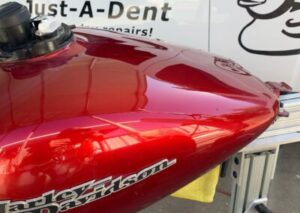 Harley Davidson tank dent fixed